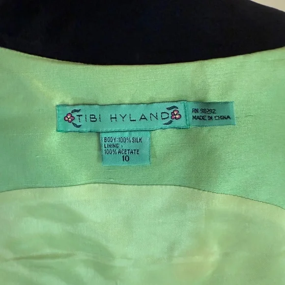 TIBI HYLAND EMBROIDERED SILK SHEATH - Picture 6 of 10